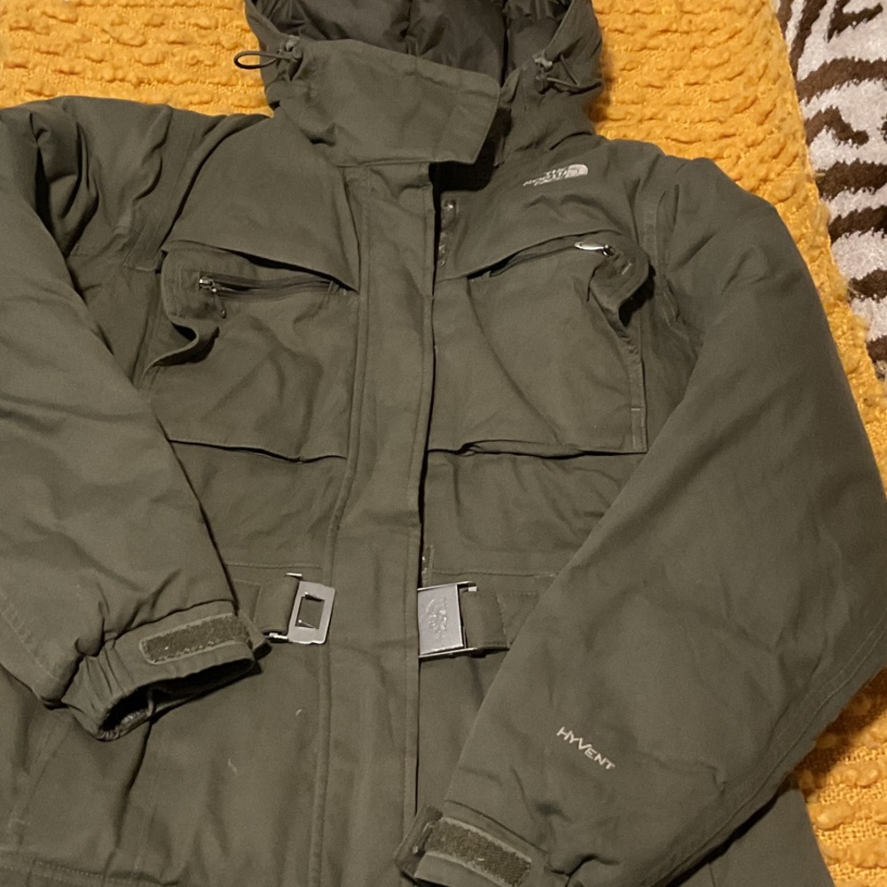 The North Face Olive Hooded Parka